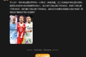 詹俊:世界杯谁能和哈兰德、凯恩、姆巴佩争锋?阿尔瓦雷斯?